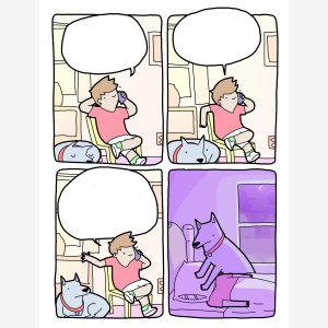 Dog Smothering Owner